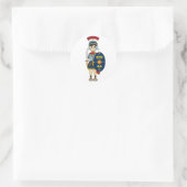 Schattigee Romeinse soldaat Sticker (Tas)