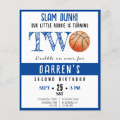 Schattigee Rookie Basketbal Budget Boy 2e verjaard (Voorkant)