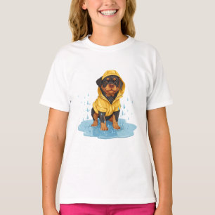 Schattigee Rottweiler Dog Dragen Regenjas T-shirt