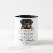 Schattigee Rottweiler Dog Funny Custom Mok (Midden)