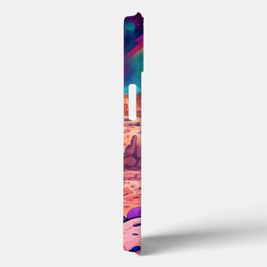 Schattigee roze astronaut Rainbow Galaxy Case-Mate iPhone Case (Achterkant / Rechts)