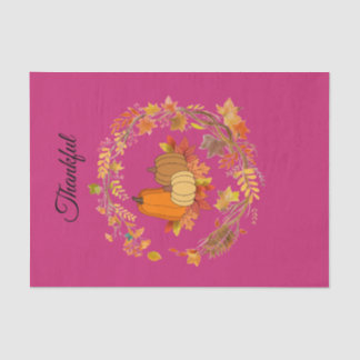 Schattigee Roze Bloemen TankfulTissue Papier