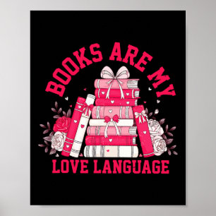 Schattigee Roze Boeken Zijn Mijn Liefdestaal Valen Poster