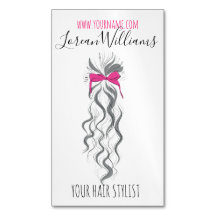Schattigee Roze Bow Grijs en Witte Braider Hair St