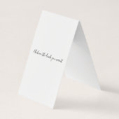 Schattigee Roze Bow Grijs en Witte Braider Hair St Visitekaartjes (Achterkant)