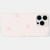 Schattigee Roze Bow Patroon Telefoonhoes Case-Mate iPhone Case (Achterkant (horizontaal))