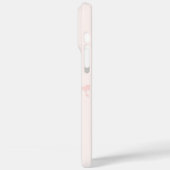 Schattigee Roze Bow Patroon Telefoonhoes Case-Mate iPhone Case (Achterkant / Links)