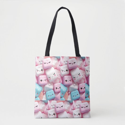 Schattigee roze canvas tas (Voorkant)