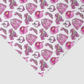 Schattigee roze cool meisje dingen tissuepapier (Detail)