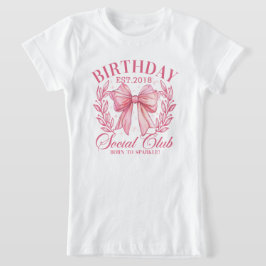 Schattigee Roze Coquette Verjaardagsfeestje Girly  T-shirt