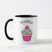 Schattigee Roze Cupcake Bakkerij Mok (Links)
