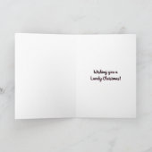 Schattigee Roze Elf | vrolijk kerstfeest Kaart (Binnen)