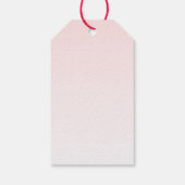 Schattigee roze flamingo illustratie speciaal voor cadeaulabel (Achterkant)