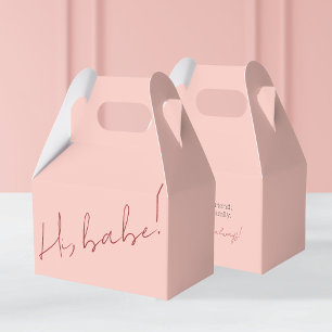 Schattigee Roze Galentine's Day Babe Red Script Be Bedankdoosjes