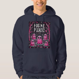 Schattigee Roze Geest: Knuffel Mij! :( (man grijze Hoodie