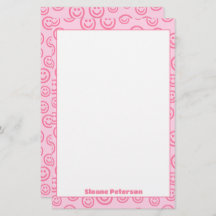 Schattigee roze gepersonaliseerde preppy