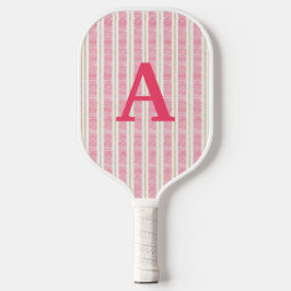 Schattigee roze gestreepte pickleball paddle