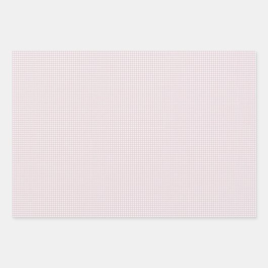 Schattigee roze gingham eenvoudige klassieke plaid inpakpapier vel (Voorkant 2)