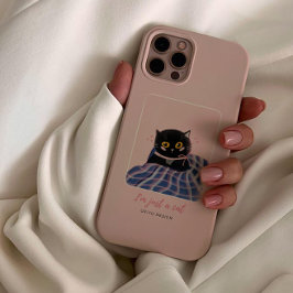 Schattigee roze grillen van Pet Cat iPhone 13 Hoesje