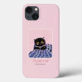 Schattigee roze grillen van Pet Cat Case-Mate iPhone Case (Achterkant)