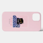 Schattigee roze grillen van Pet Cat Case-Mate iPhone Case (Achterkant (horizontaal))