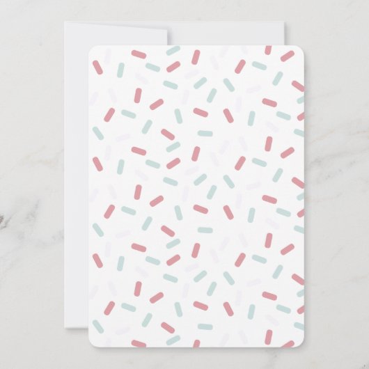 Schattigee Roze Gummy Beer Sweet Girl Snoep Verjaa Kaart (Achterkant)