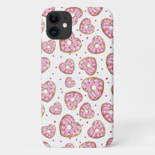 Schattigee roze hart koekjes iPhone 11 hoesje