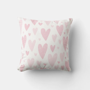 Schattigee roze harten Baby Kwekerij decor Sierkus Kussen