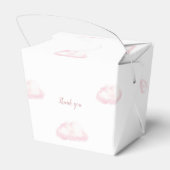 Schattigee Roze Hete Luchtballon Meisje Baby showe Bedankdoosjes (Achterkant)