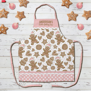 Schattigee Roze Kerstkoekjes Bakken Crew Schort