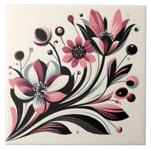 Schattigee roze kleur pop tegeltje