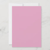 Schattigee roze konijntje Baby shower uitnodiging (Achterkant)