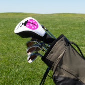 Schattigee roze lieveheersbeestje naam golfheadcover (Insitu)