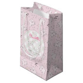 Schattigee Roze Moeder en Baby Ghost Baby shower Klein Cadeauzakje (Voorkant Gekanteld)