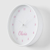 Schattigee roze nummers gepersonaliseerde Kinder s (Hoek)