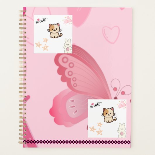 Schattigee Roze Planner (Voorkant)