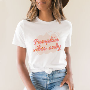 Schattigee roze pompoen vibes t-shirt