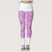 Schattigee Roze Sleutel Ketting Leggings 🔑💖 (Voorkant)