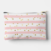 Schattigee Roze Strepen Stippen Vlinders Monogram  Etui (Achterkant)