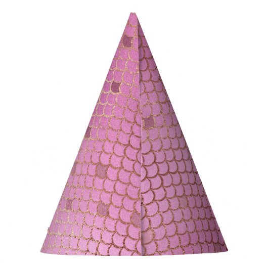 Schattigee Roze Zeemeermin Schalen voor een Verjaa Feesthoedjes (Achterkant)