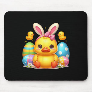 Schattigee Rubber Duck Duckling Bunny Hoofdband Fu Muismat