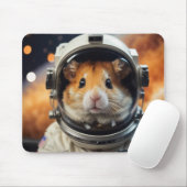 Schattigee ruimte astronaut hamster muismat (Met muis)