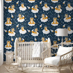 Schattigee ruimte Dieren Baby's Nursery Behang