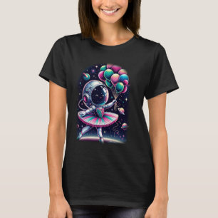 Schattigee Ruimtevaarder Kostuum Ballerina Girl Pl T-shirt