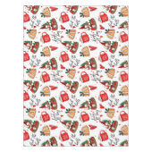 Schattigee rustieke boerderij kerstvakantie tafelkleed (Voorkant)