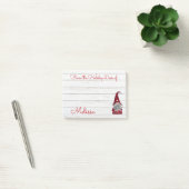 Schattigee rustieke Faux Wood Christmas Holiday De Post-it® Notes (Kantoor)