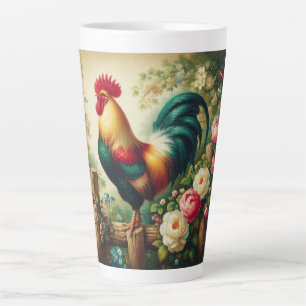 Schattigee rustieke/ haan latte mok