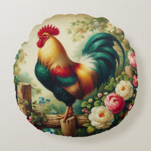 Schattigee rustieke/ haan rond kussen