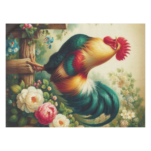 Schattigee rustieke/ haan tafelkleed (Voorkant (Horizontaal))