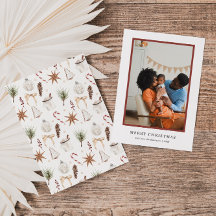 Schattigee rustieke kerstpatroonfoto